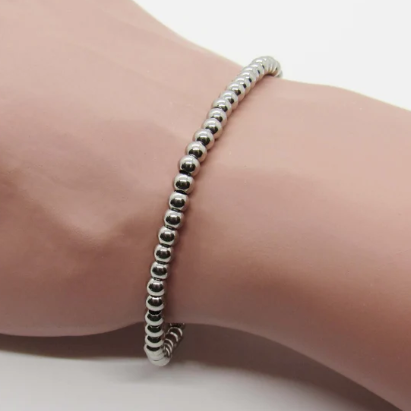 Stainless Steel Ball Chain Bracelet- Hypo Allergenic Jewelry- Fashion Bracelet- Men's Bracelet- Women's Bracelet
