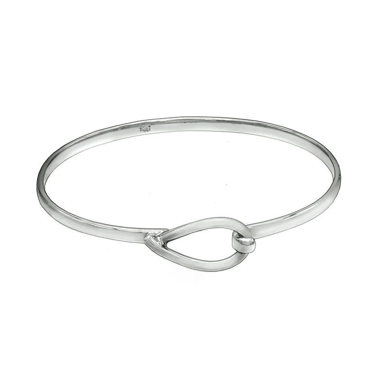 Personalized Silver Bangles for Women Sterling Silver Bangle Best Gift Idea for Christmas