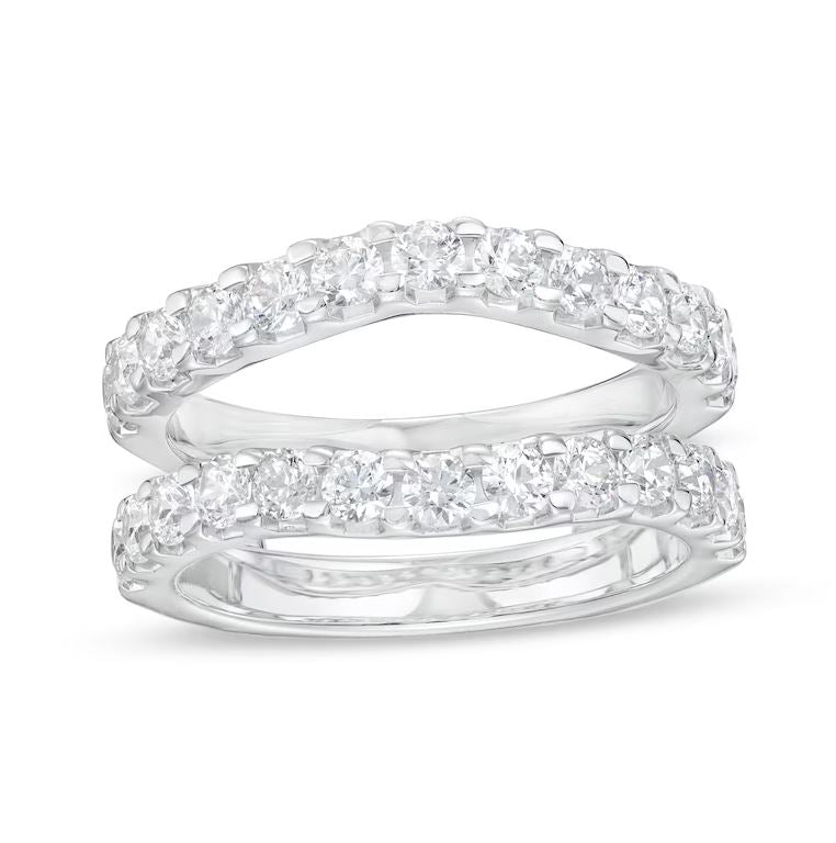 0.50 CT. T.W. Round Diamond Engagement Ring Enhancer Wrap Ring in 925 Sterling Silver