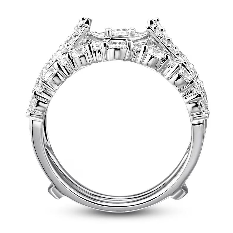 1.50 Ct Diamond Wrap Ring Enhancer in 925 Sterling Silver
