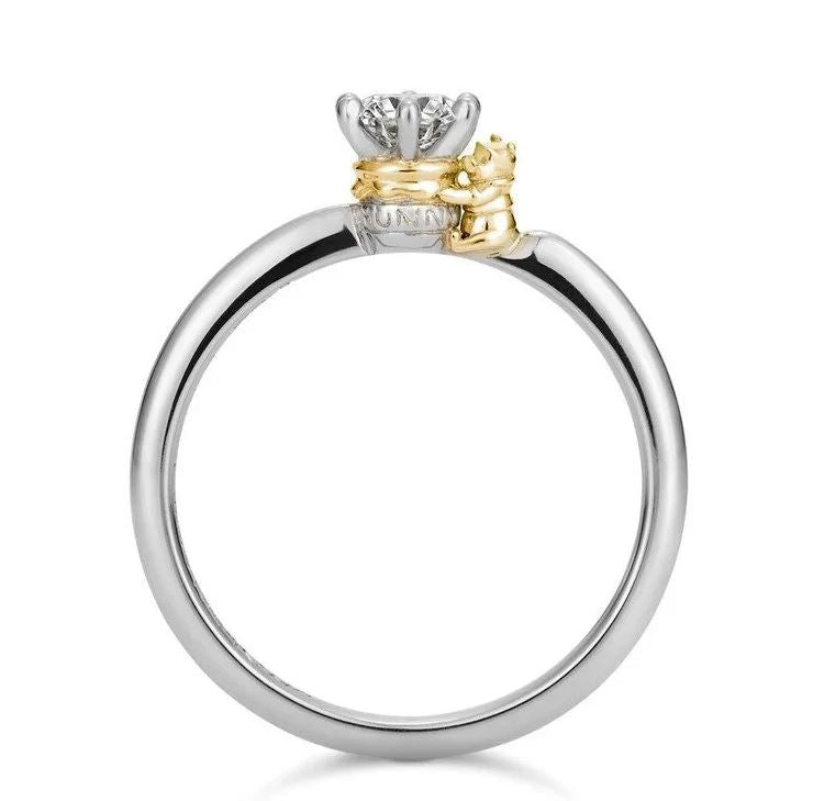 Handcrafted Winnie the Pooh Engagement Ring 925 Sterling Silver - Birthday Gifts