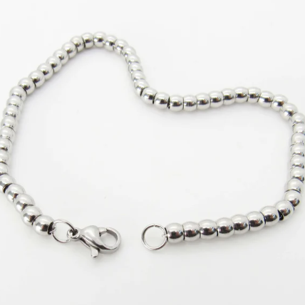 Stainless Steel Ball Chain Bracelet- Hypo Allergenic Jewelry- Fashion Bracelet- Men's Bracelet- Women's Bracelet