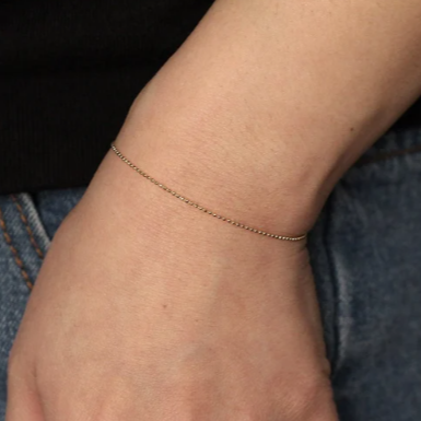 Gold Ball Chain Bracelet- Dainty Bracelet Layering Bracelet- Minimalist Bracelet- Valentine's Day Gift For Him Gift