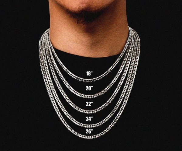 Silver Rope Chain Mens 2.5mm Rope Chain Necklace 925 Sterling Silver Chain For Men