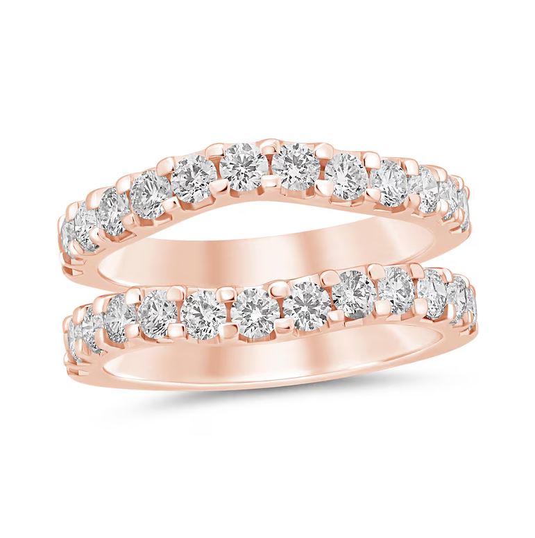 0.50 CT. T.W. Round Diamond Engagement Ring Enhancer Wrap Ring in 925 Sterling Silver