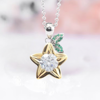 Paopu Fruit Kingdom Hearts Necklace in 925 Sterling Silver - Birthday Gift For Her - Gift For Wife