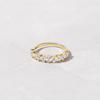 Multi Stone Promise Ring - Stacking Ring in Sterling Silver
