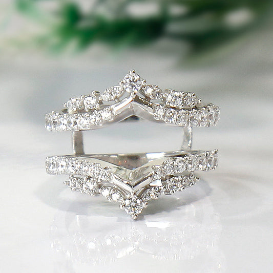 Engagement Wrap Ring Enhancer & Ring Jacket Sterling Silver-Ring Wrap Enhance-AJUKEnterprise