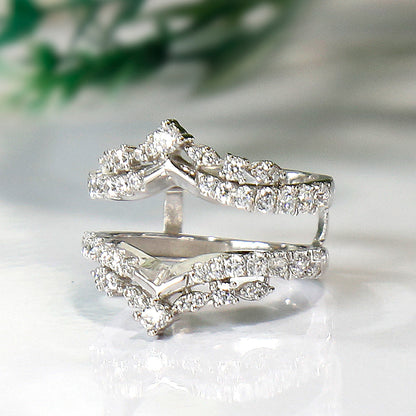 Engagement Wrap Ring Enhancer & Ring Jacket Sterling Silver-Ring Wrap Enhance-AJUKEnterprise