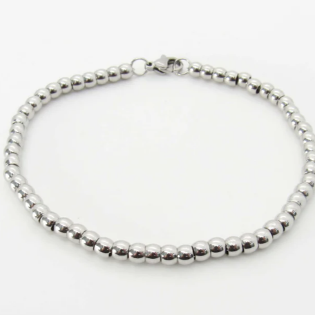 Stainless Steel Ball Chain Bracelet- Hypo Allergenic Jewelry- Fashion Bracelet- Men's Bracelet- Women's Bracelet