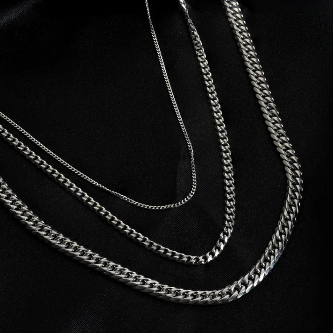 5mm Silver Cuban Mens Chain - Mens Jewellery - Silver Chain Necklace For Men