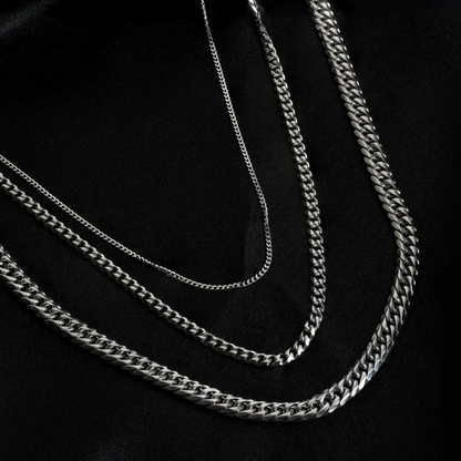 5mm Silver Cuban Mens Chain - Mens Jewellery - Silver Chain Necklace For Men