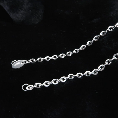 Chunky Silver link Chain Choker layered Necklace for Women