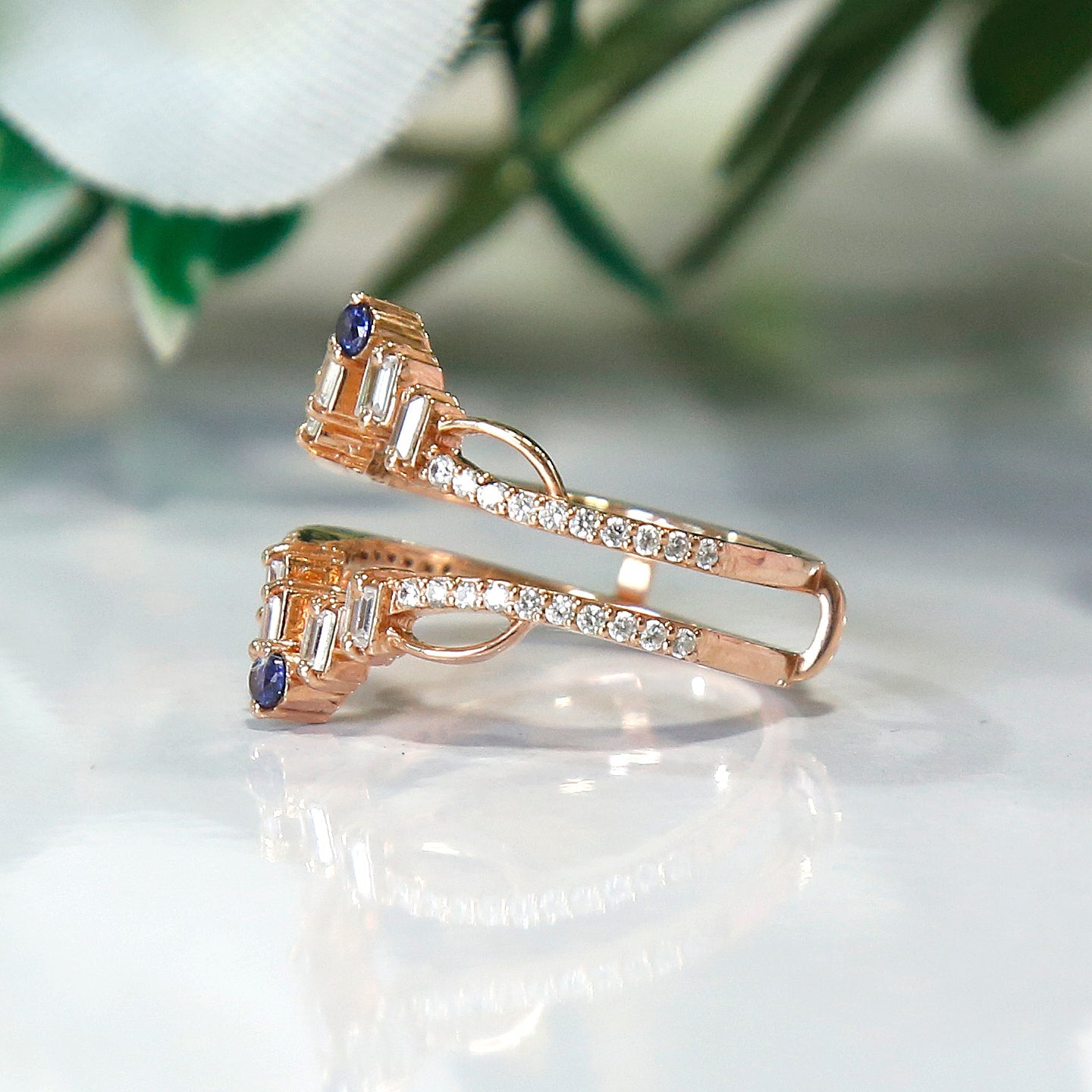 Tanzanite & Diamond Wrap Ring Enhancer-Ring Wrap Enhance-AJUKEnterprise