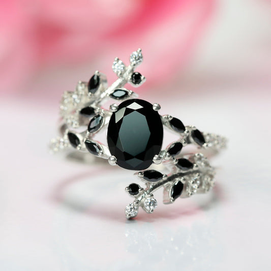 Natural Spinel Engagement Ring - August Birthstone Ring For Woman - 925 Sterling Silver Promise Ring