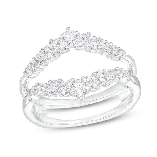0.75 Ct Diamond Engagement & Wedding Ring Enhancer in 925 Sterling Silver