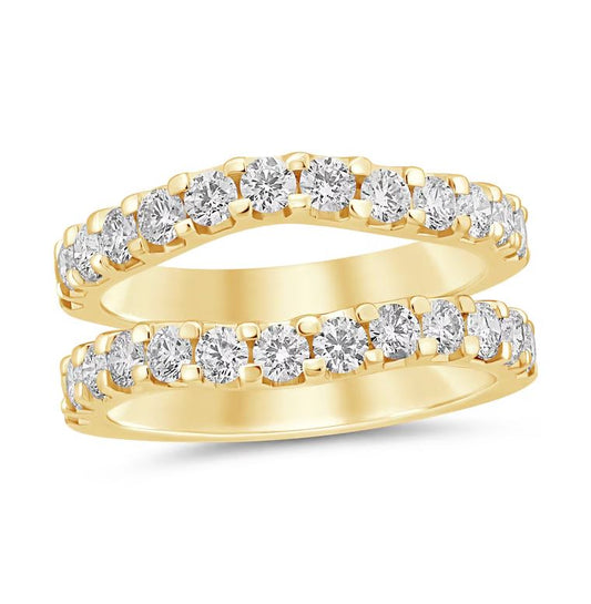0.50 CT. T.W. Round Diamond Engagement Ring Enhancer Wrap Ring in 925 Sterling Silver