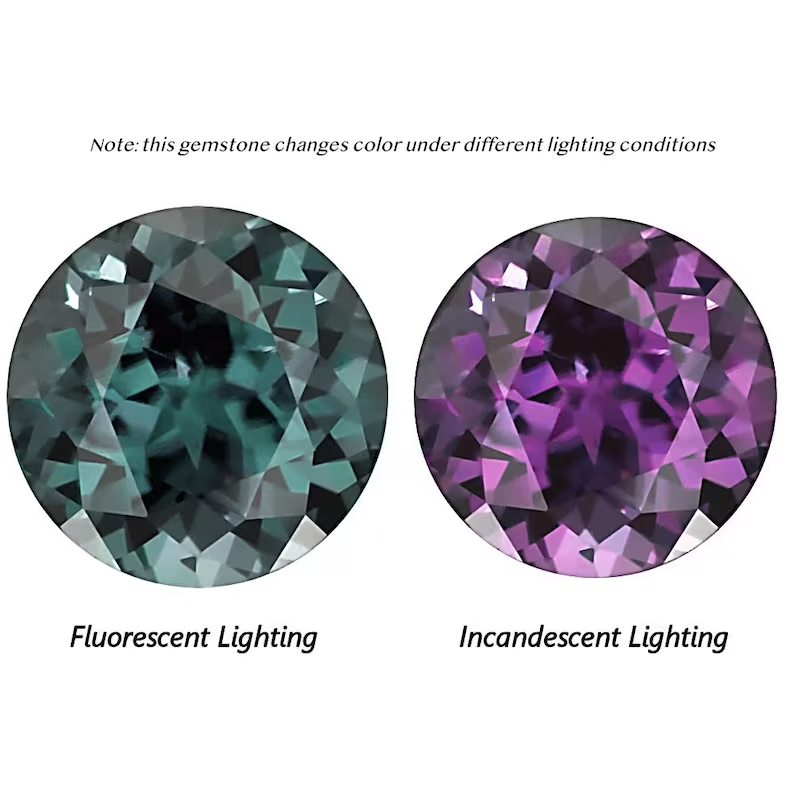 Alexandrite Engagement Ring For Women - June Birthstone Ring