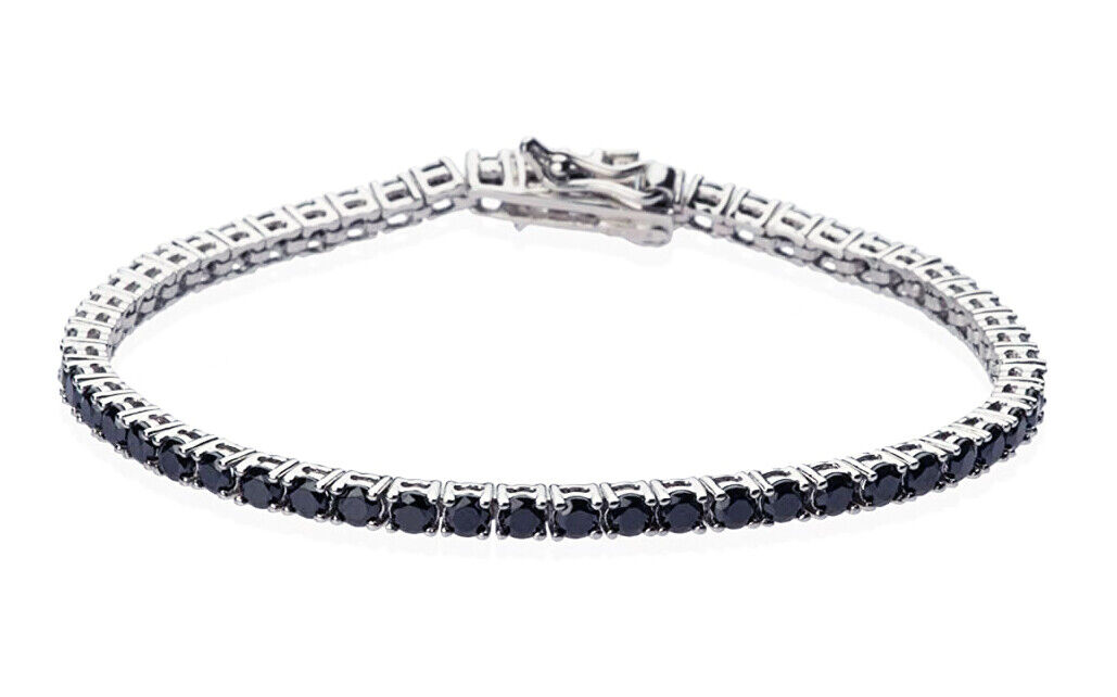 Men's Bracelet 3mm Tennis Bracelet in 925 Silver 7.5"