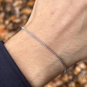 Box Chain Bracelet- Adjustable Stainless Steel Bracelet- Waterproof & Durable Men Bracelet- Box Chain Bracelet For Men- Gifts For Him