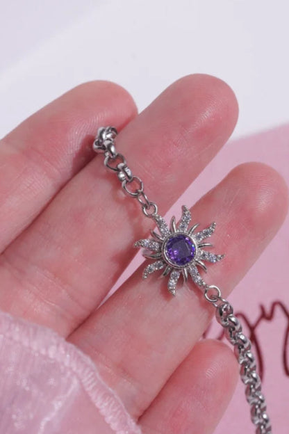 Rapunzel Tangled Sun Bracelet in 925 Sterling Silver Charm Bracelet Special Gift For Her