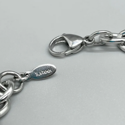 Stainless Steel Silver Chain Bracelet~ Chunky Cable Chain~ Women Men Teen Unisex Jewelry