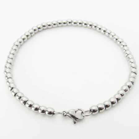 Stainless Steel Ball Chain Bracelet- Hypo Allergenic Jewelry- Fashion Bracelet- Men's Bracelet- Women's Bracelet