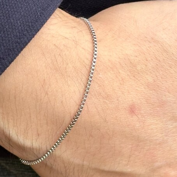 Box Chain Bracelet- Adjustable Stainless Steel Bracelet- Waterproof & Durable Men Bracelet- Box Chain Bracelet For Men- Gifts For Him