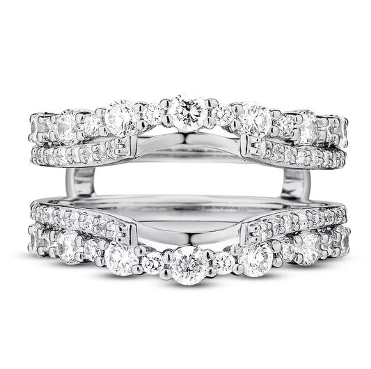 1.50 Ct Diamond Wrap Ring Enhancer in 925 Sterling Silver